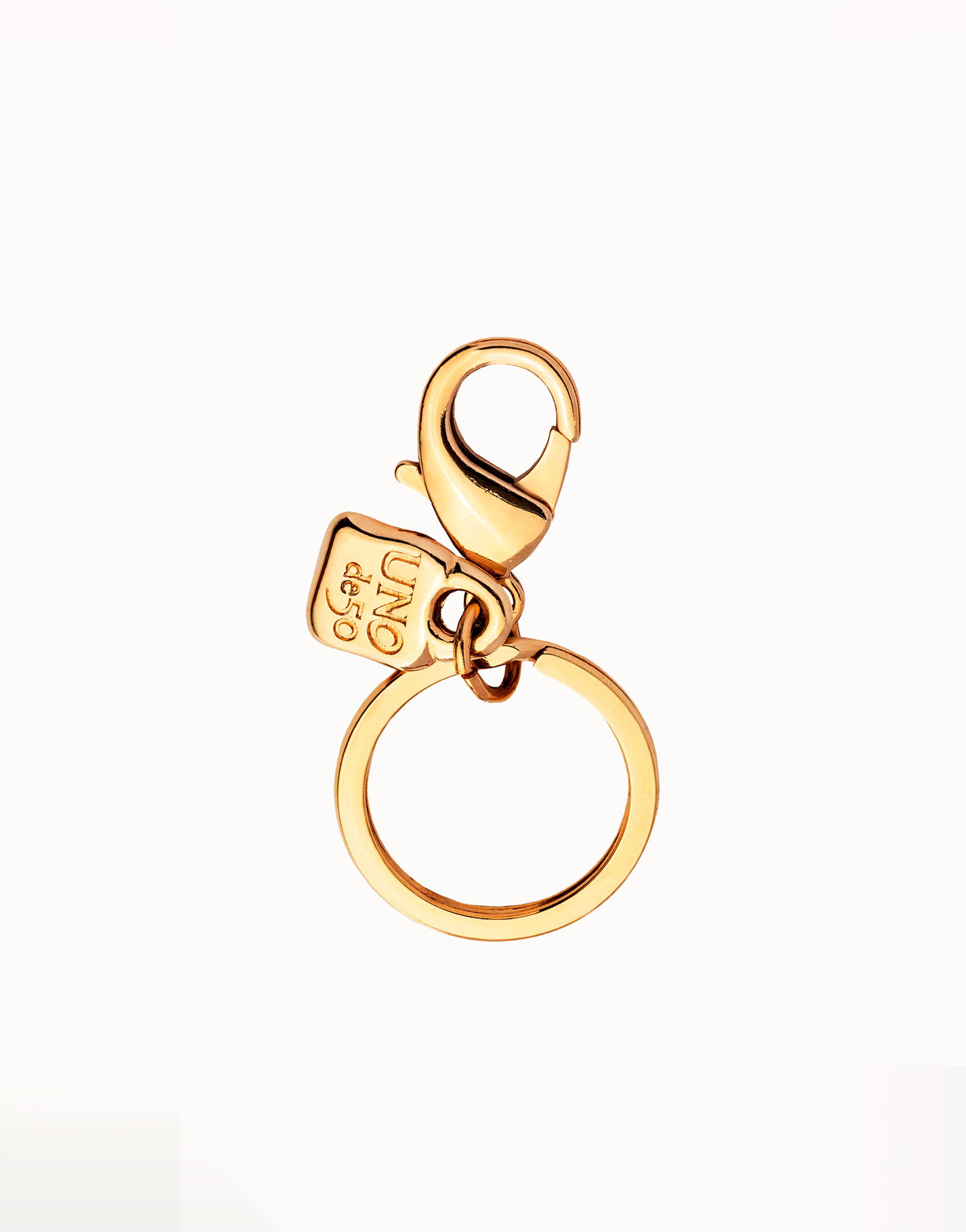 18K gold-plated Unode50 unisex key-ring, Golden, large image number null